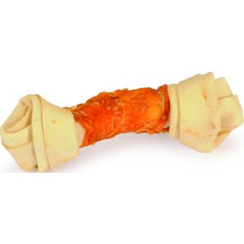  Knotted Rawhide Bone With Chicken(1Pcs) 120G 