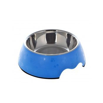  Nutrapet Melamine Round Paw Bowl Sets Blue S: 14*4.5 Cms 160/ml5.4oz 