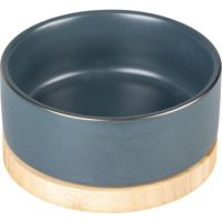 Duvo+ Feeding Bowl Stone Timber 450ml Blue
