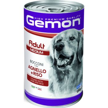  Gemon Dog Wet Food Adult Medium with Lamb and Rice 1250 g 