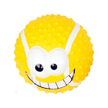  Duvo+ Latex Tennis Ball Smiley Yellow 5cm 
