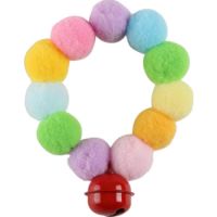 Saas Pet Colorful Cotton Stretch Plush Collar