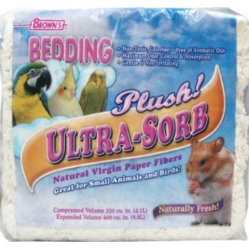  Browns Bedding Ultra-Sorb Paper Litter 4.1L-{Great for Small Animals and Birds 