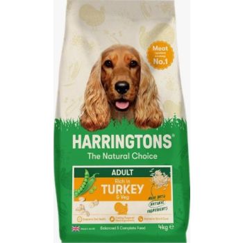  Harringtons Complete Turkey with Veg Adult Dry Dog Food 4KG 