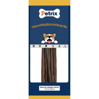  Petrix Natural Collagen Sticks 12" - 6 Pcs 
