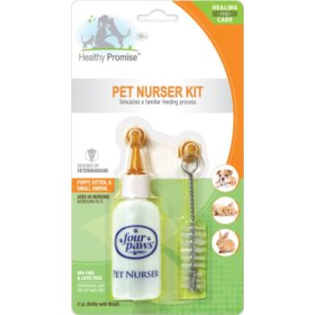  Four Paws Healthy Promise Pet Nurser Kit, 2 oz. bottle w/brush (On blister card) One Size 