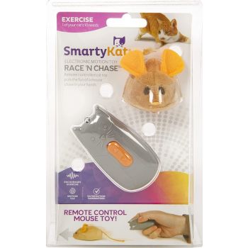  SmartyKat Race 'N Chase Mouse Electronic Motion Cat Toy 