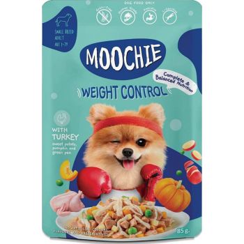  Moochie Dog Food Casserole With Turkey - Weight Control Pouch 85g 