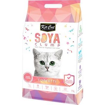  Kit Cat Soya Clumping Soybean Cat Litter - Confetti 7L 