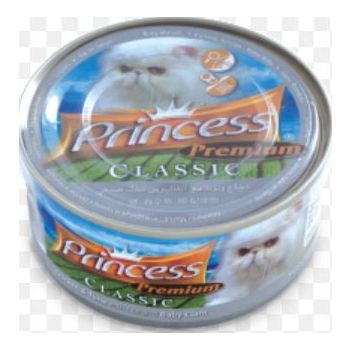  Princess Premium Chic/Tuna w Rice & Baby Clams 170g 