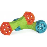 Camon Geometric Tpr Dog Treat Dumbbell With Squeaker- 18Cm