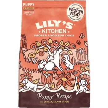  Lily's Kitchen Puppy Recipe with Chicken, Salmon & Peas Dry Food - 2.5KG 