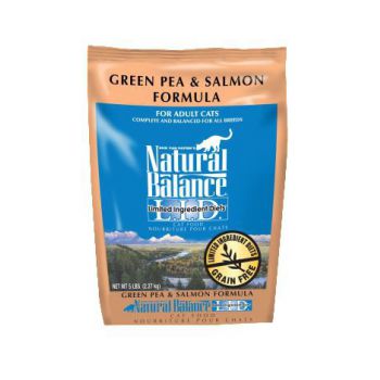  Natural Balance Cat LID Green Pea & Salmon Dry Cat Formula, 5 lb 