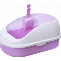 Pawsitiv Cat Litter Tray Emma Classico Purple & White