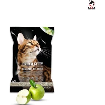  Saas Dream Kitty Bentonite Cat Litter 25L Green Apple 