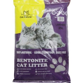  Cat Partner Bentonite Dust Free Clumping Litter 25 L – Lavender 