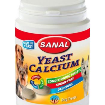  Sanal Yeast-Calcium Jar Dog Treats, 150g 