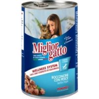 Miglior Gatto tins chunks with Fish, 405g