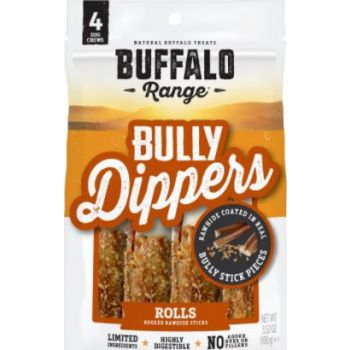  Buffalo Range Bully Dipped Roll For Dogs – 4ct 