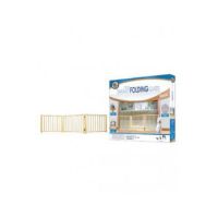 Four Paws Safety Gate Free Standing 3 Panel Walk Over Wood Gate 24-64" x 17"