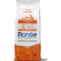 Monge All breeds Adult Monoprotein Duck with Rice and Potatoes 12kg