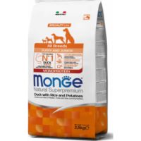 Monge Monoprotein All Breeds Puppy and Junior Duck with Rice and Potatoes
