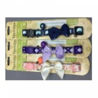 PANDA PRINTED CAT COLLAR 3/8x20-30cm (PURPLE)