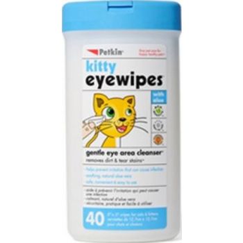  Petkin Kitty Eye Wipes 40ct 