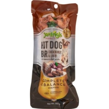  JerHigh Hotdog-Bar Dog Treat - Liver - 150g 