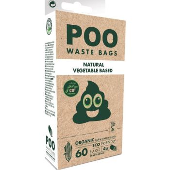  M-PETS Poo Eco Friendly Waste Bags Unscented 60 Pcs 