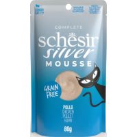 Schesir SILVER Cat Chicken in Mousse  Senior Pouch 80g