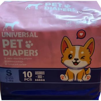  Universal Female Pet Diaper- S (10pc) 