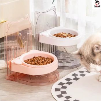  Saas Pet Feeding Bowl Pink 17.5x19.5x23.13 CM 