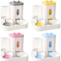 Saas 2-IN-1 Pet Bowls and Water Feeder Grey Color