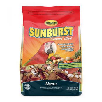  Higgins Sunburst Macaw Food, 3 lb 