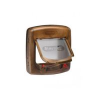 Pet Safe 4 Way Locking Deluxe Cat Flap - Wood Grain
