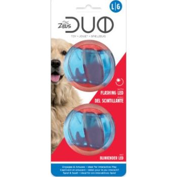  Zeus Duo Ball, 6.3cm with LED, 2pk 