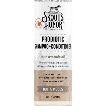  Skouts Honor Probiotic Shampoo Plus Conditioner Dog Of The Woods Grooming 475ML 