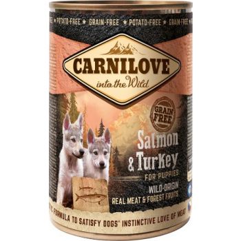  Carnilove Salmon & Turkey For Puppies (Wet Food Cans) 400g 