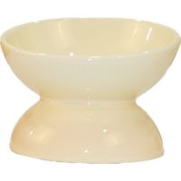 Ceramic whiskers Cat Bowl - 10.5 x 10cm - Yellow