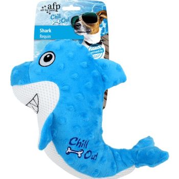  All For Paws Dog Toys  Chill Out - Shark Blue 