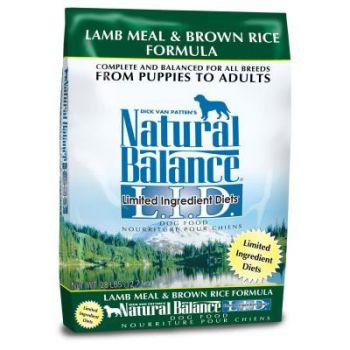  Natural Balance Lamb Meal & Brown Rice Dry Dog Formula, 28 Lbs 