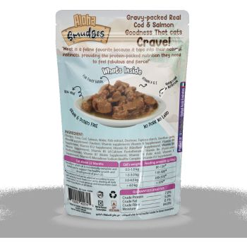  Smudges Cod & Salmon Adult Cat wet food in Gravy 85g Pouch 