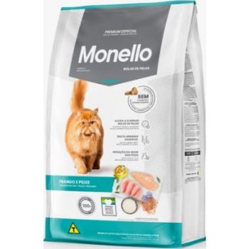  Monello Adult Cat Dry Food Hairball ( Chiken and Fish Flavor) 1kg 