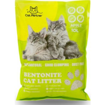  Cat Partner Bentonite Dust Free Clumping Litter 10 L – Green Apple 
