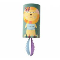 Happy Indian Melody Tube Lion w/ Feather & Sound Chip