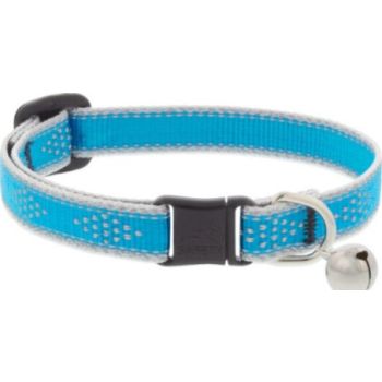  Reflective Safety Cat Collar – Blue Diamond With bell 