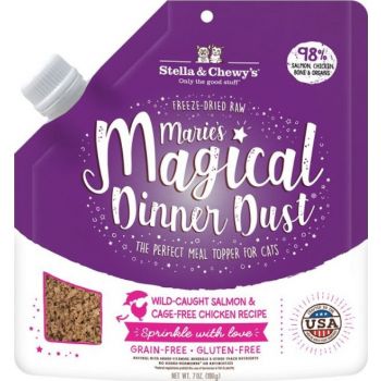  Marie’s Magical Dinner Dust Cat Wild Caught Salmon And Cage Free Chicken Recipe – 7 Oz 