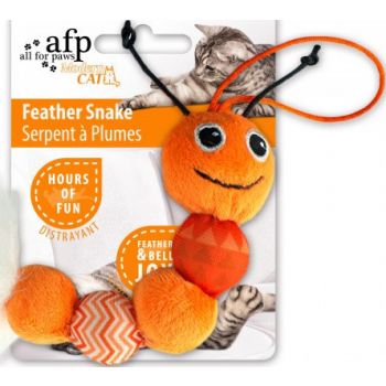  Feather Snake Cat Toys Orange 
