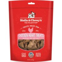 Stella & Chewy’s Chicken Heart Treats for Dogs – 3 oz